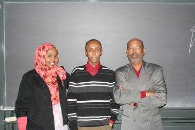Professor Ahmed Ismail Samatar, Mr Ibrahim Farah Hassan & Farhiya Ali